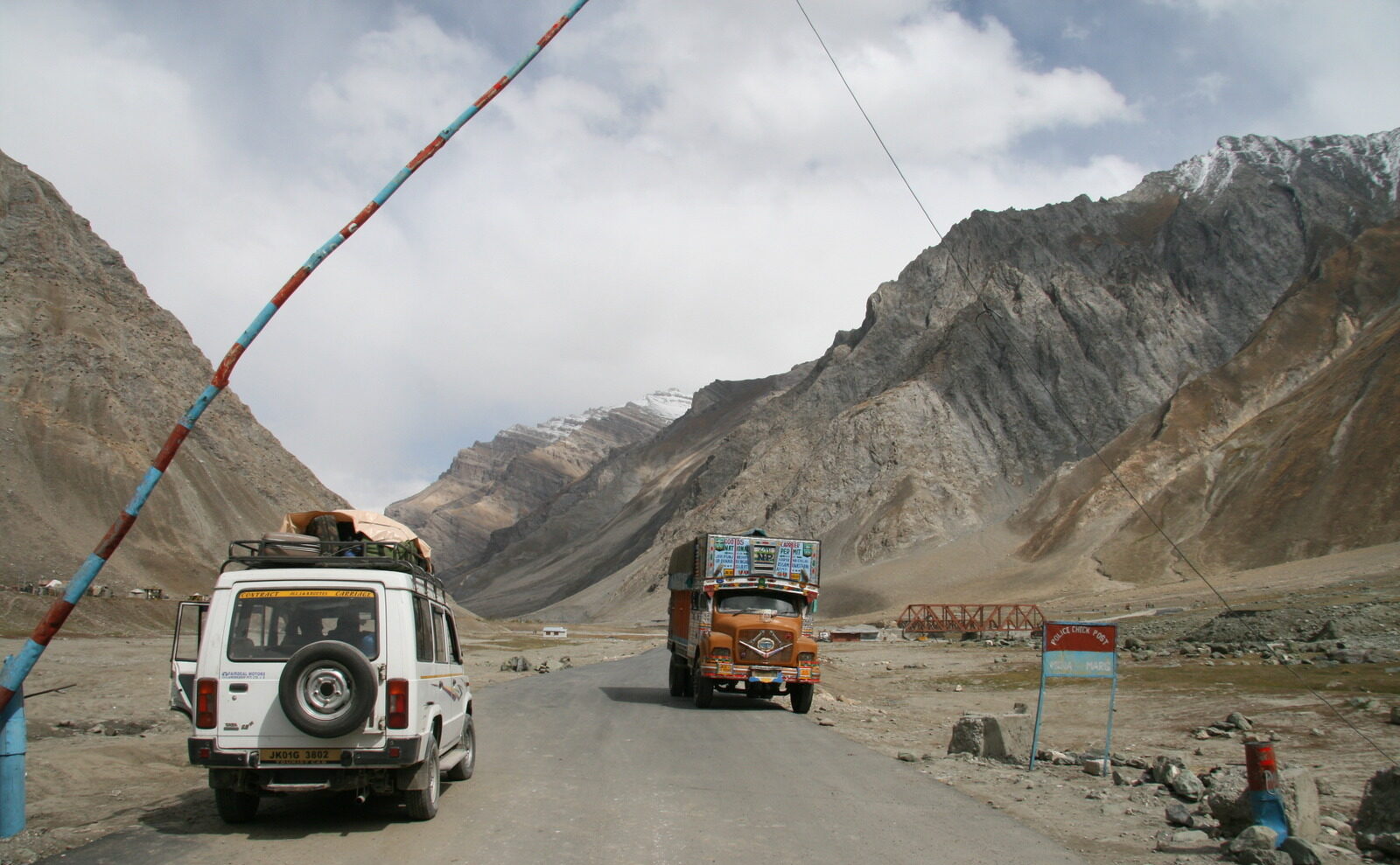 Kargil to Leh city in Ladakh in the remote Himalayas